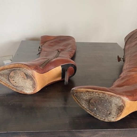 Vero Cuoio, High heel, Zipper detail Tall boots, size EURO 38.5, US 8 - Picture 2 of 5